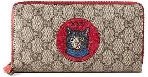 gucci cat wallet black